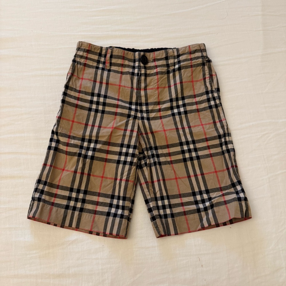 Kids Burberry Beige and Black Shorts 8y (128cm)